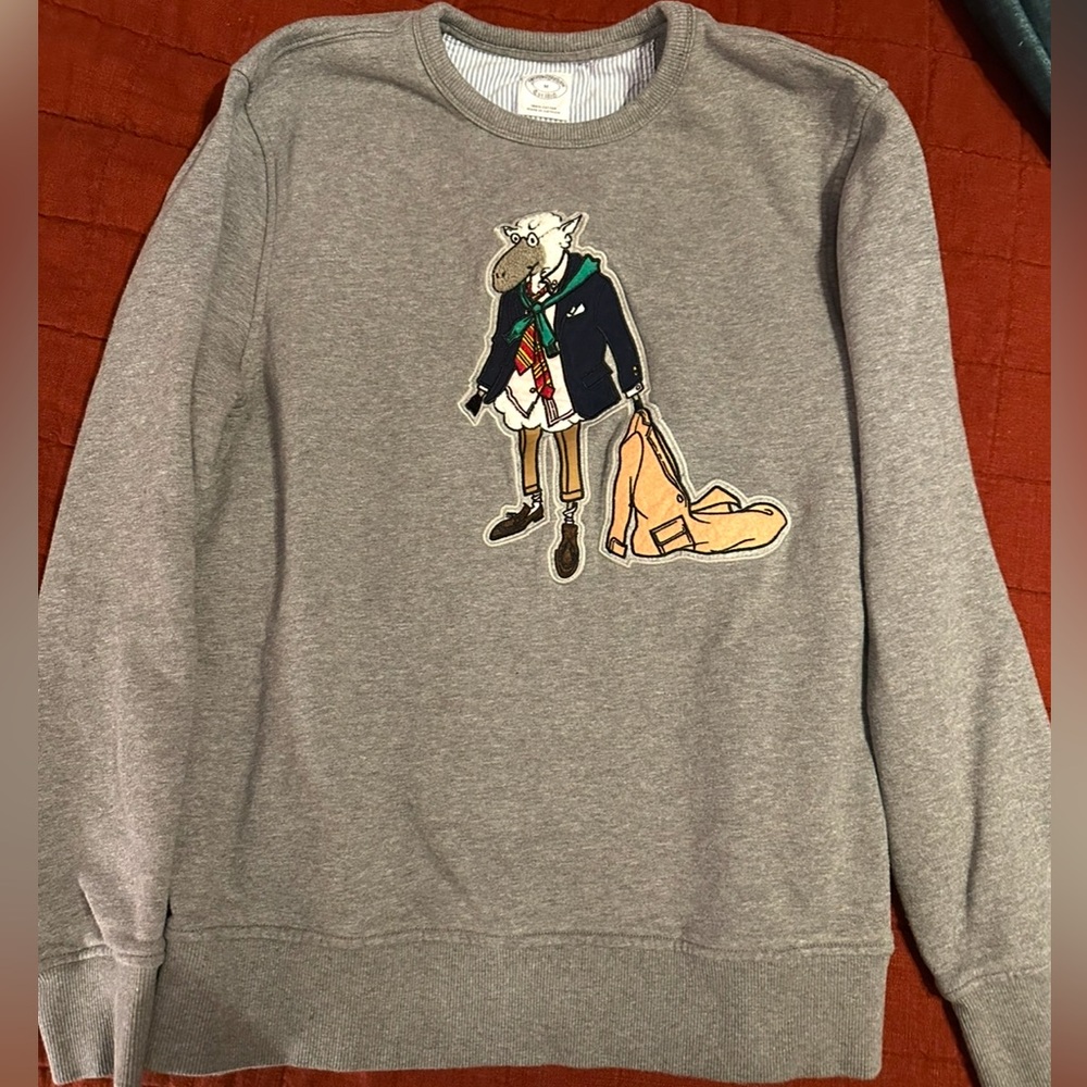Brooks Brothers Henry The Sheep 100% Cotton Sweatshirt Sweatshirt